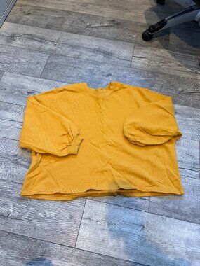 Time and Tru XXL Size 20 2X Mustard Womens Sweater Crew Neck